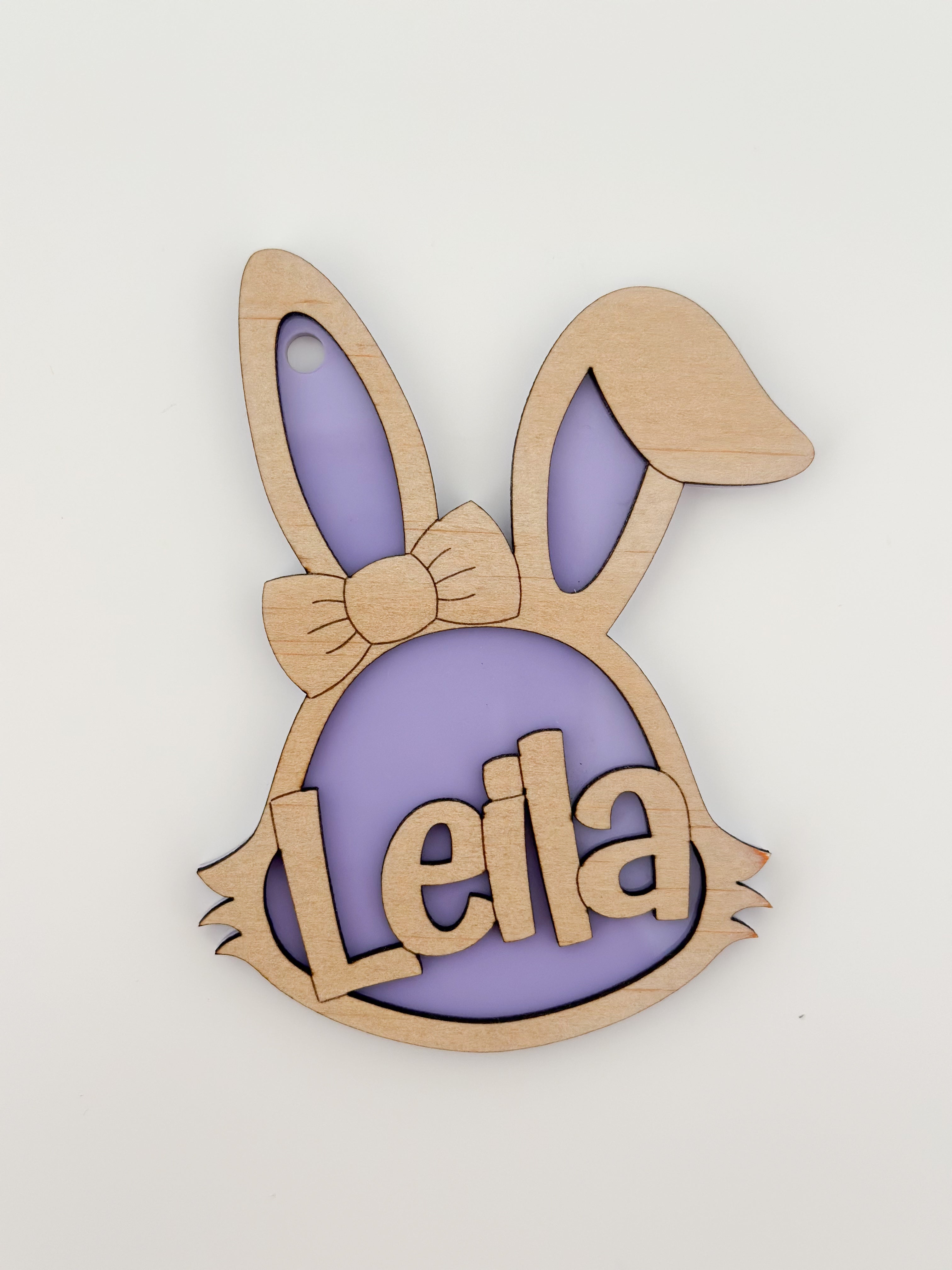 Personalised Easter Bunny Basket Tag