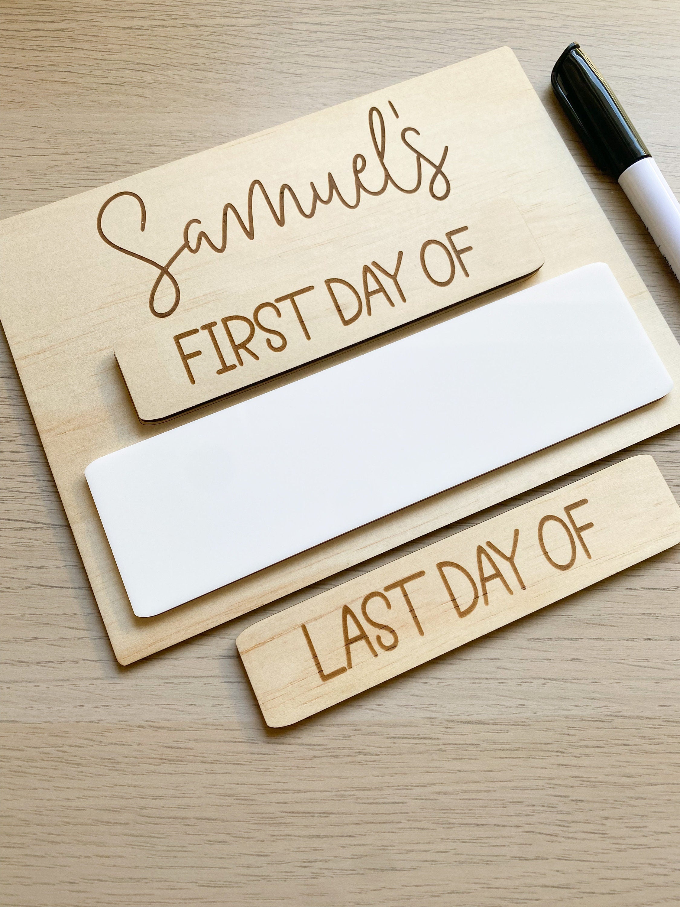 Personalised First & Last Day of School Board
