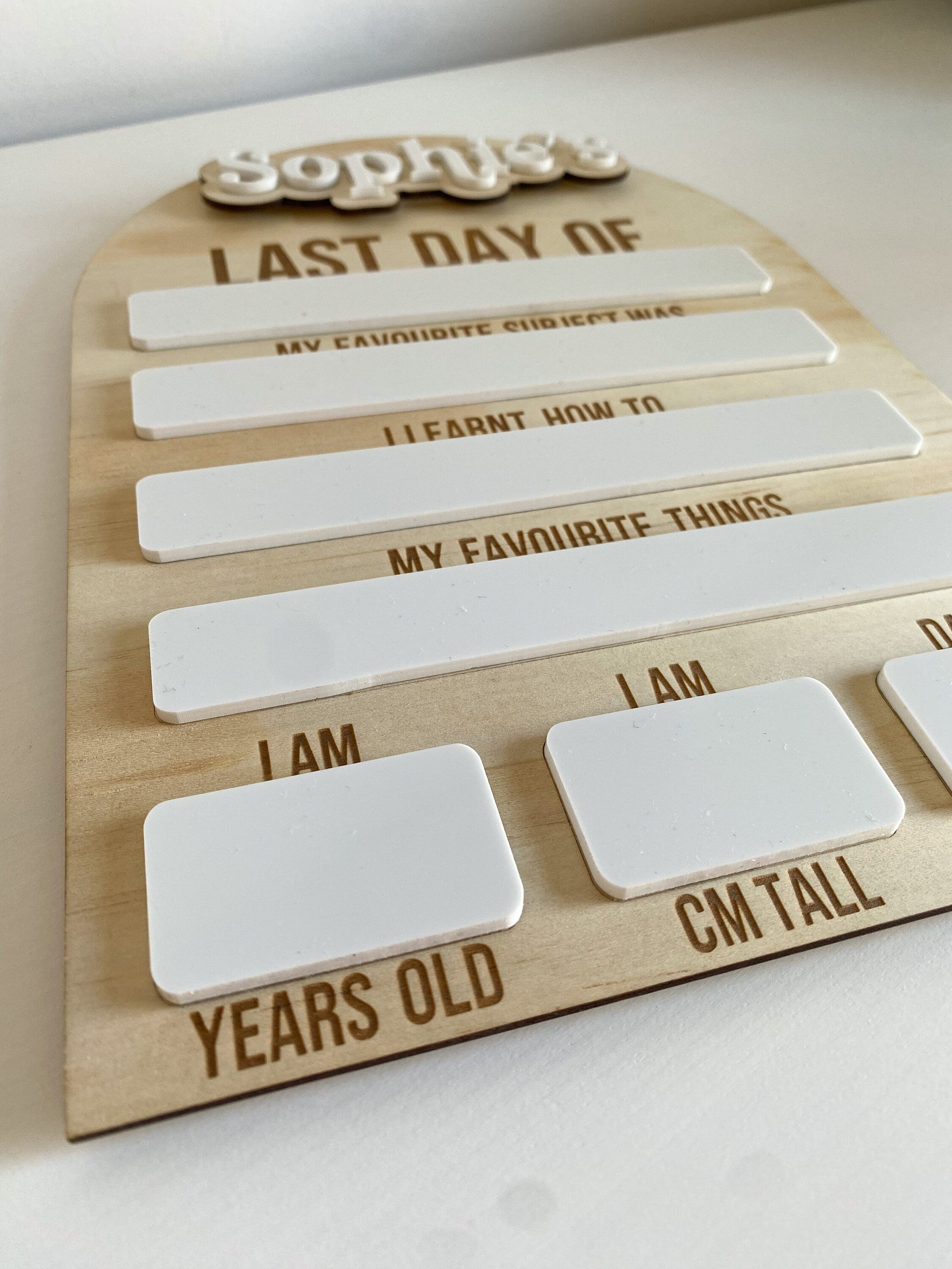 Double-Sided Back to School Board