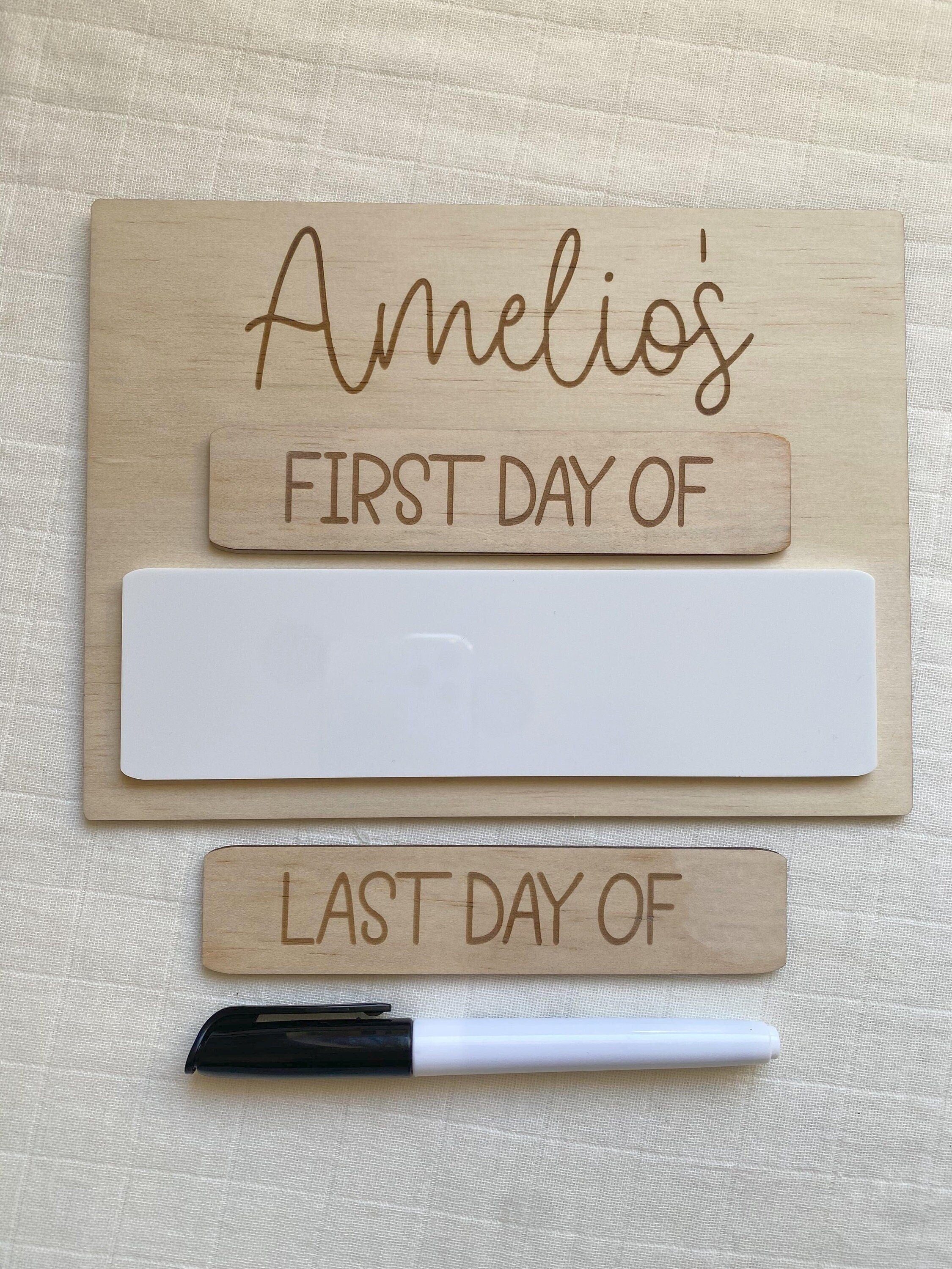 Personalised First & Last Day of School Board