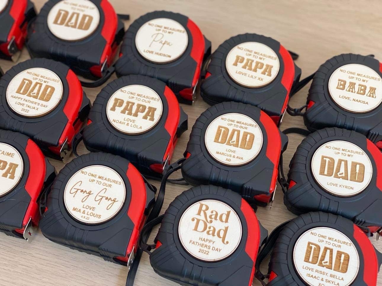 First Fathers Day Personalised Measuring Tape