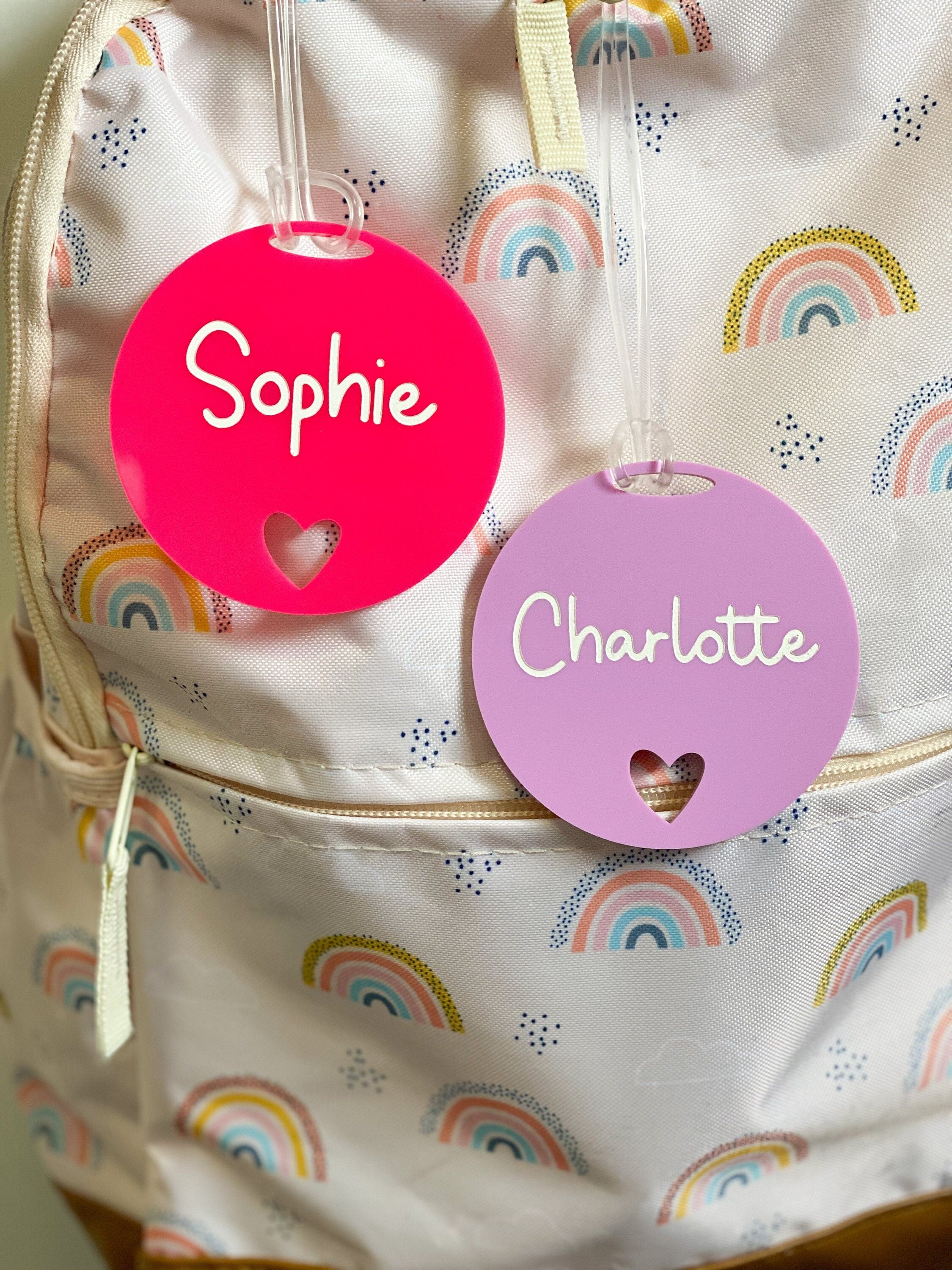 Personalised Heart Bag Tag