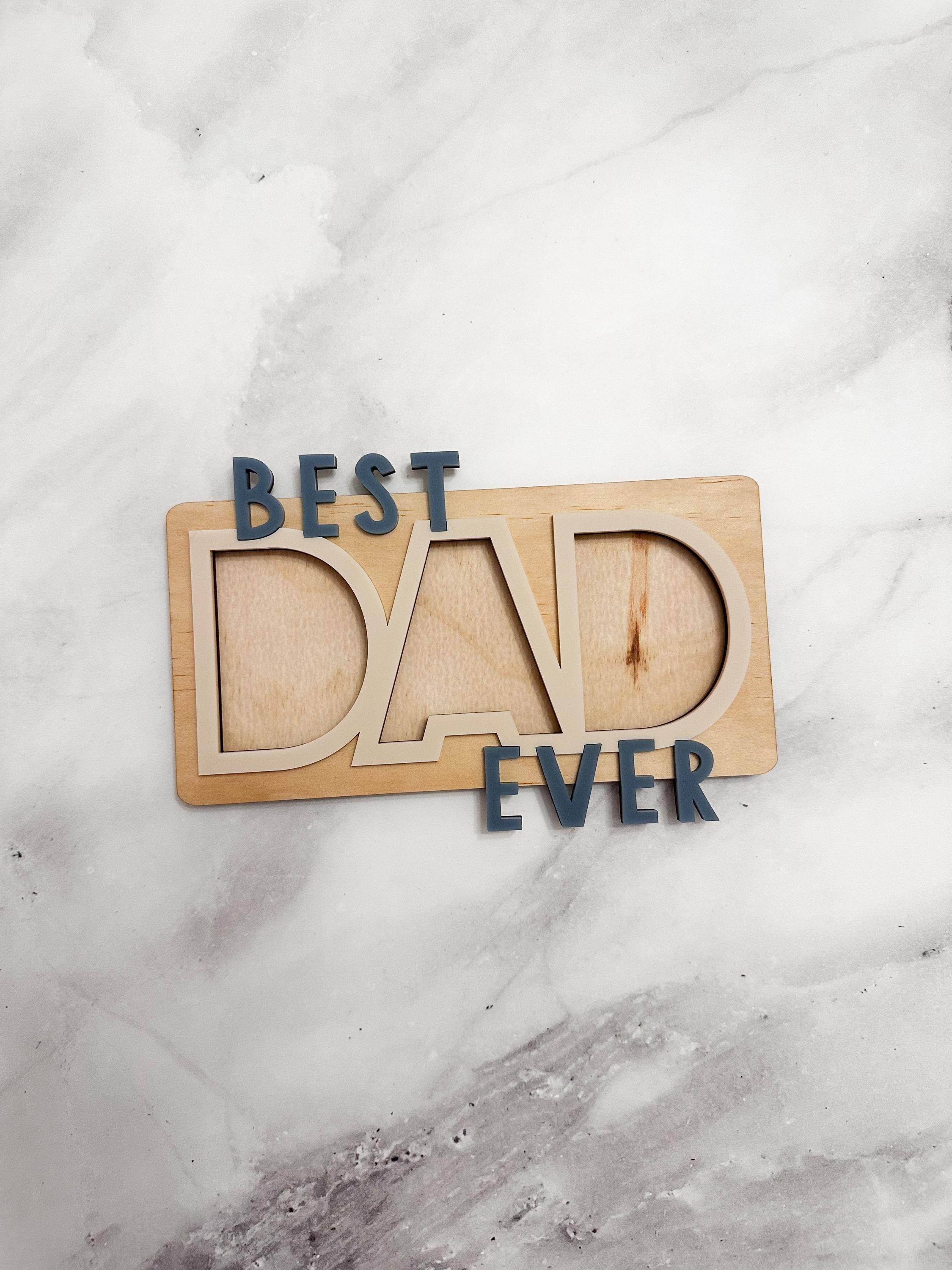 “Best Dad Ever” Magnetic Photo Frame