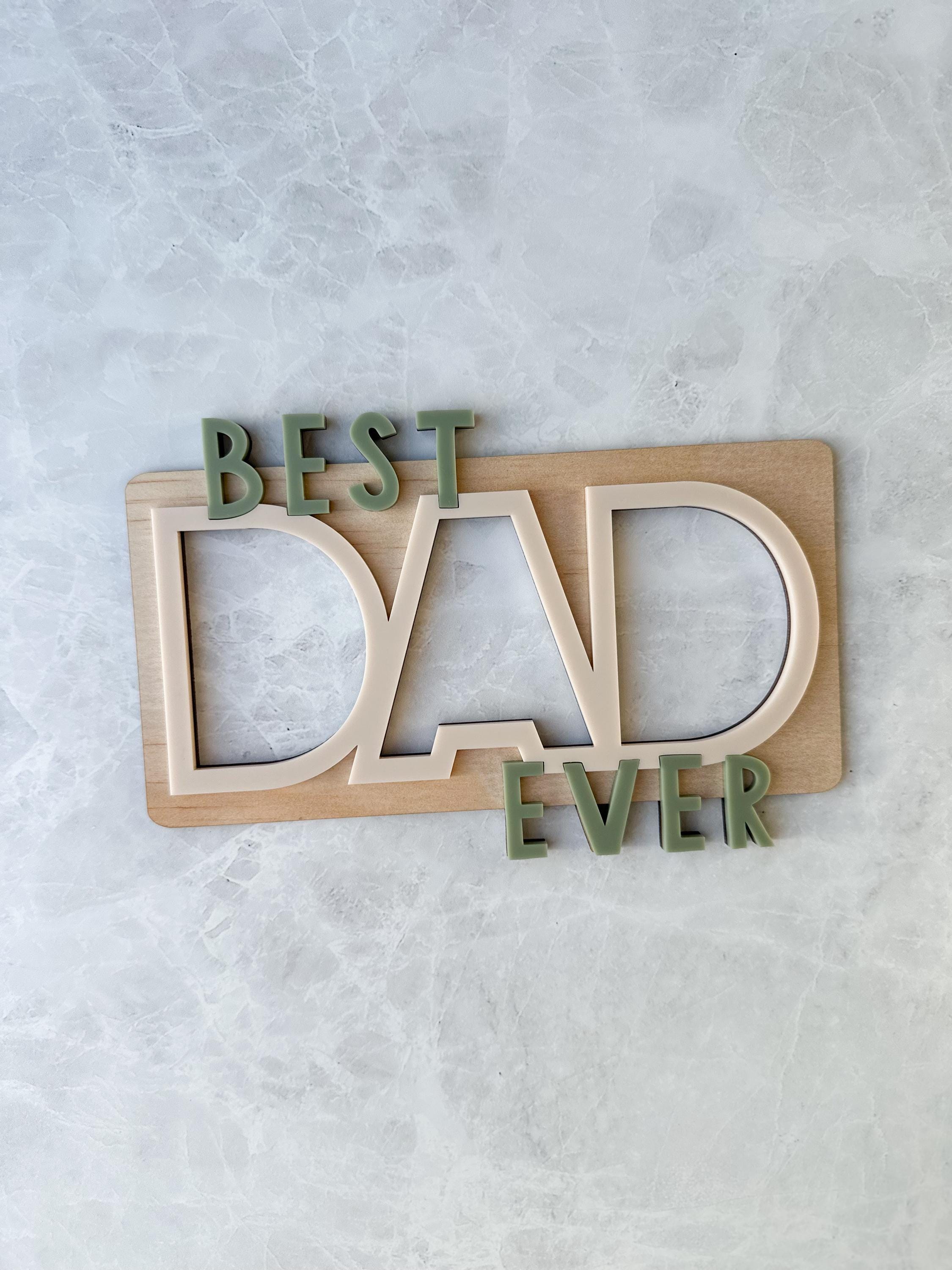 “Best Dad Ever” Magnetic Photo Frame