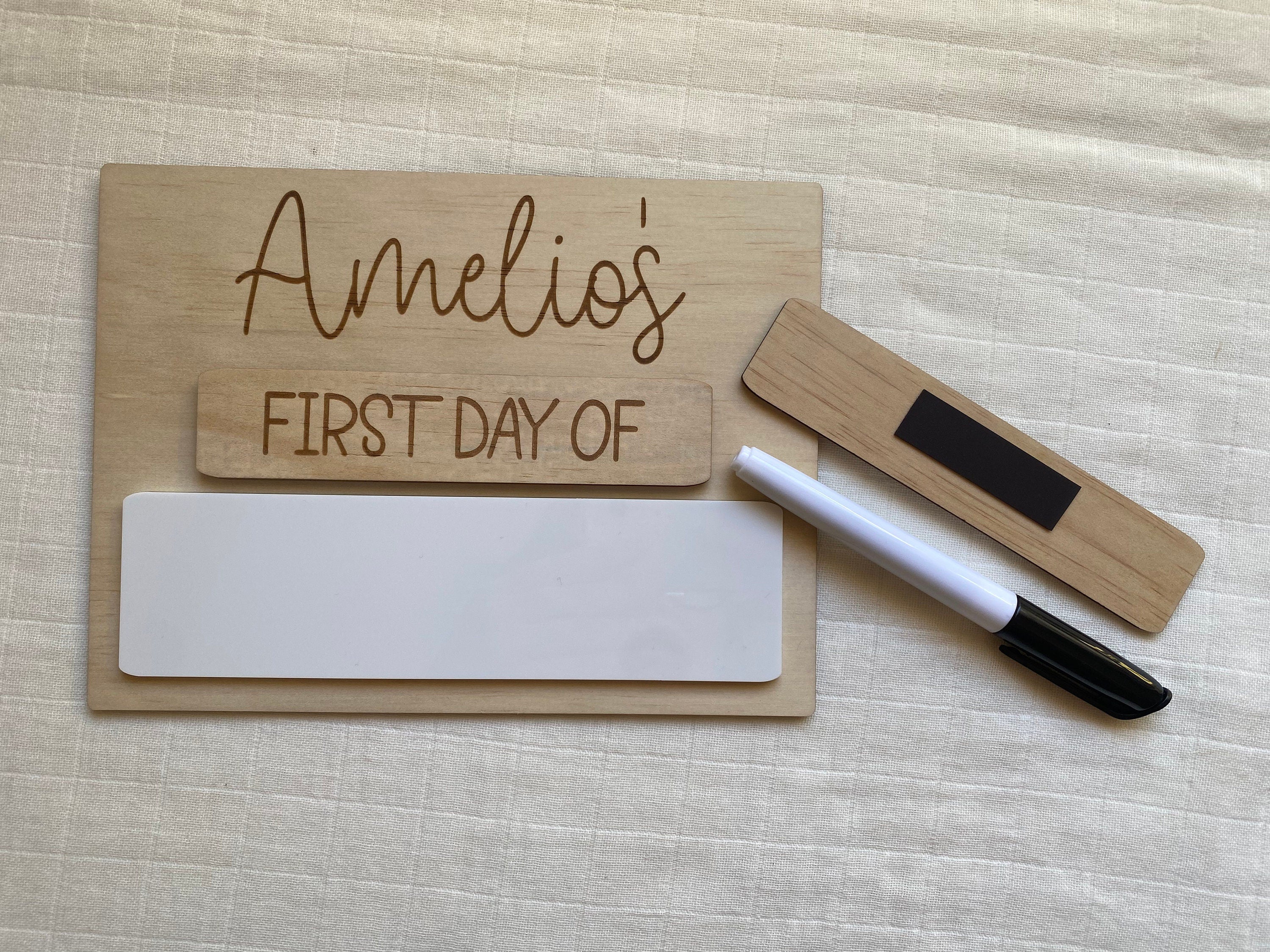 Personalised First &amp; Last Day of School Board