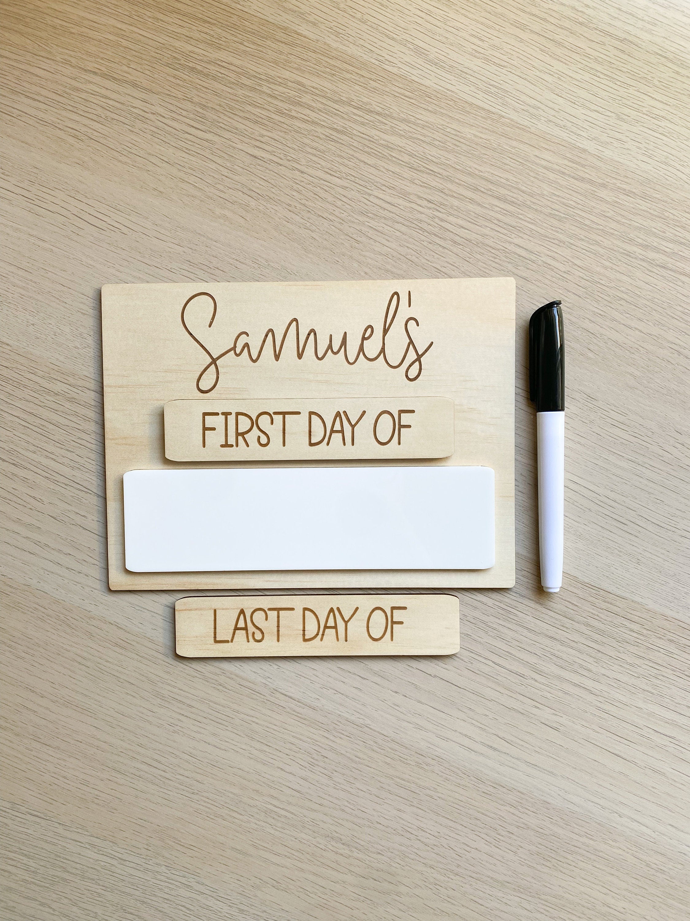 Personalised First &amp; Last Day of School Board