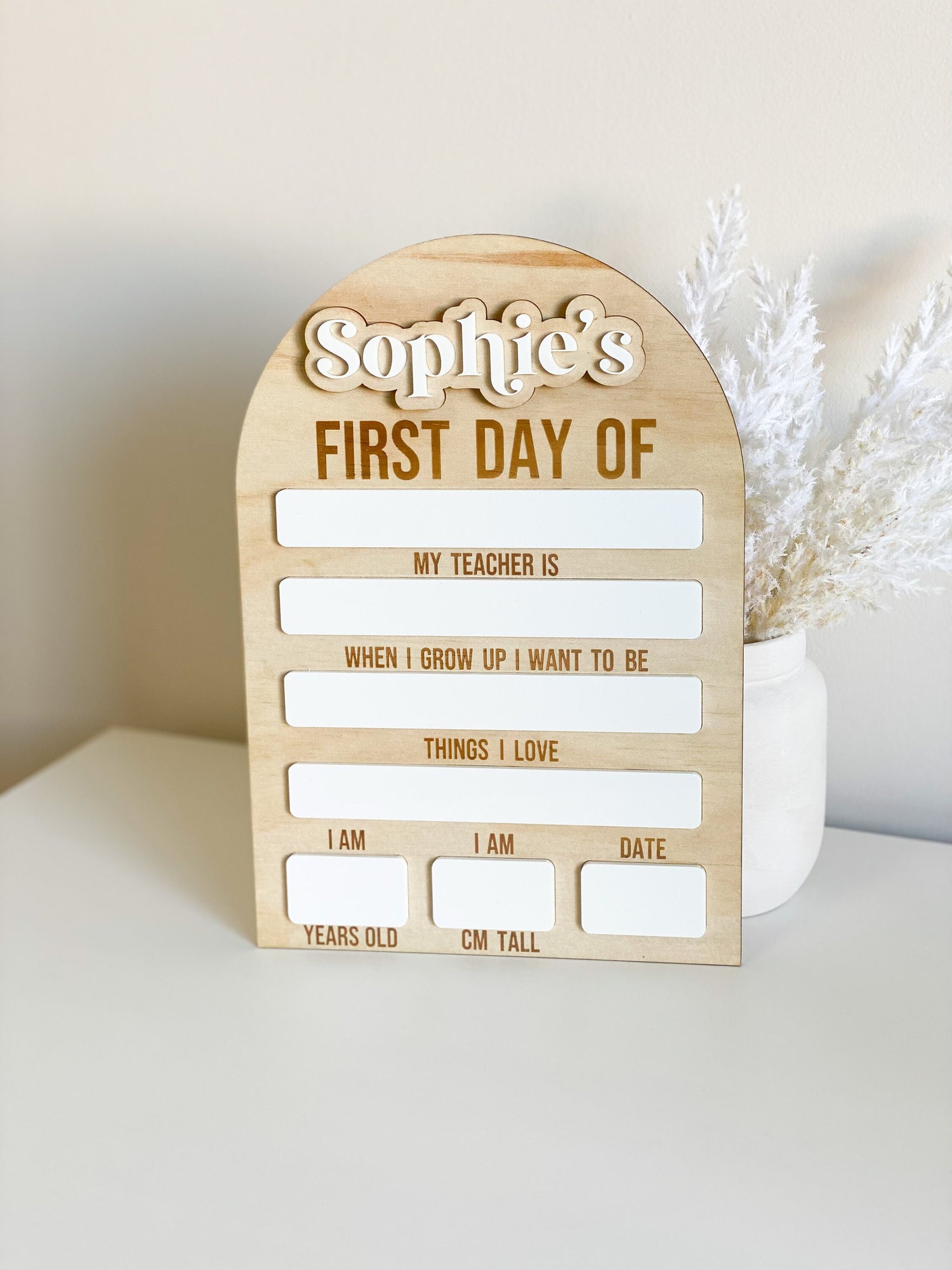 Double-Sided Back to School Board