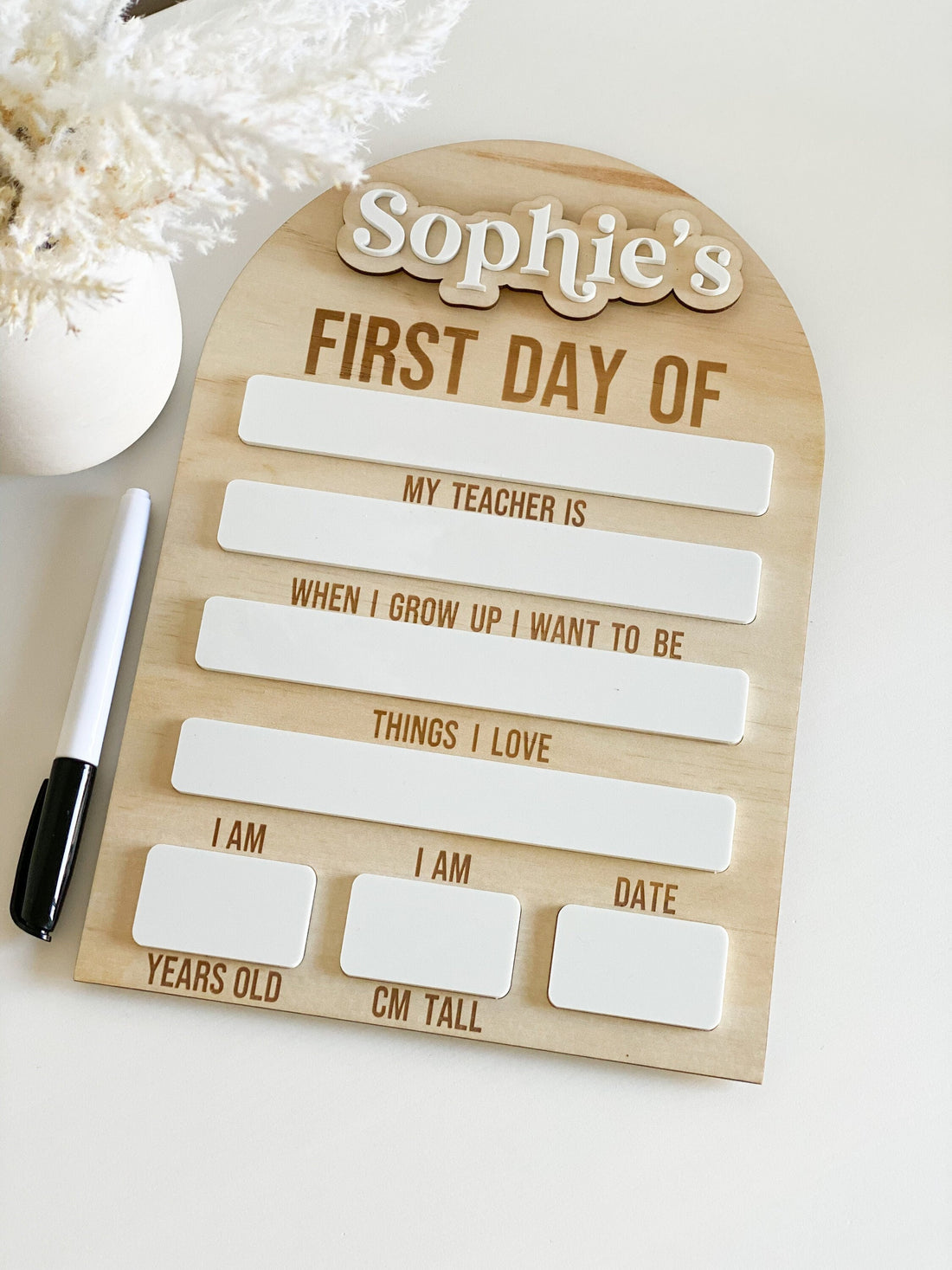 Double-Sided Back to School Board