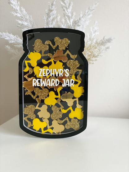 Personalised Kids Reward Jar with Digger Tokens