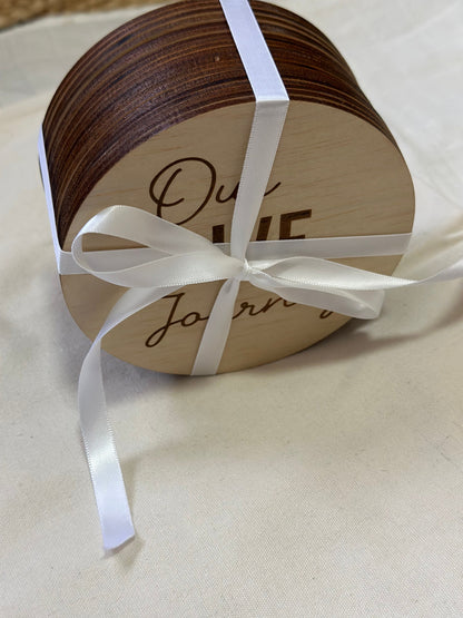 Wooden IVF Milestone Disks