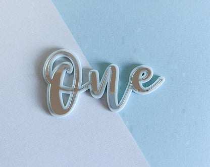 3D Acrylic Number or Word Cake Topper