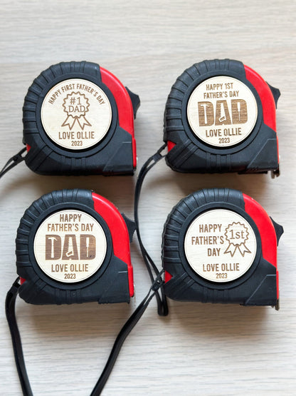 First Fathers Day Personalised Measuring Tape