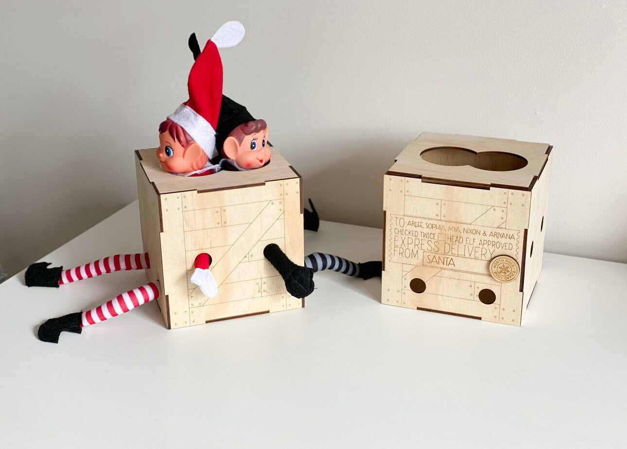 Personalised Elf Arrival Crate