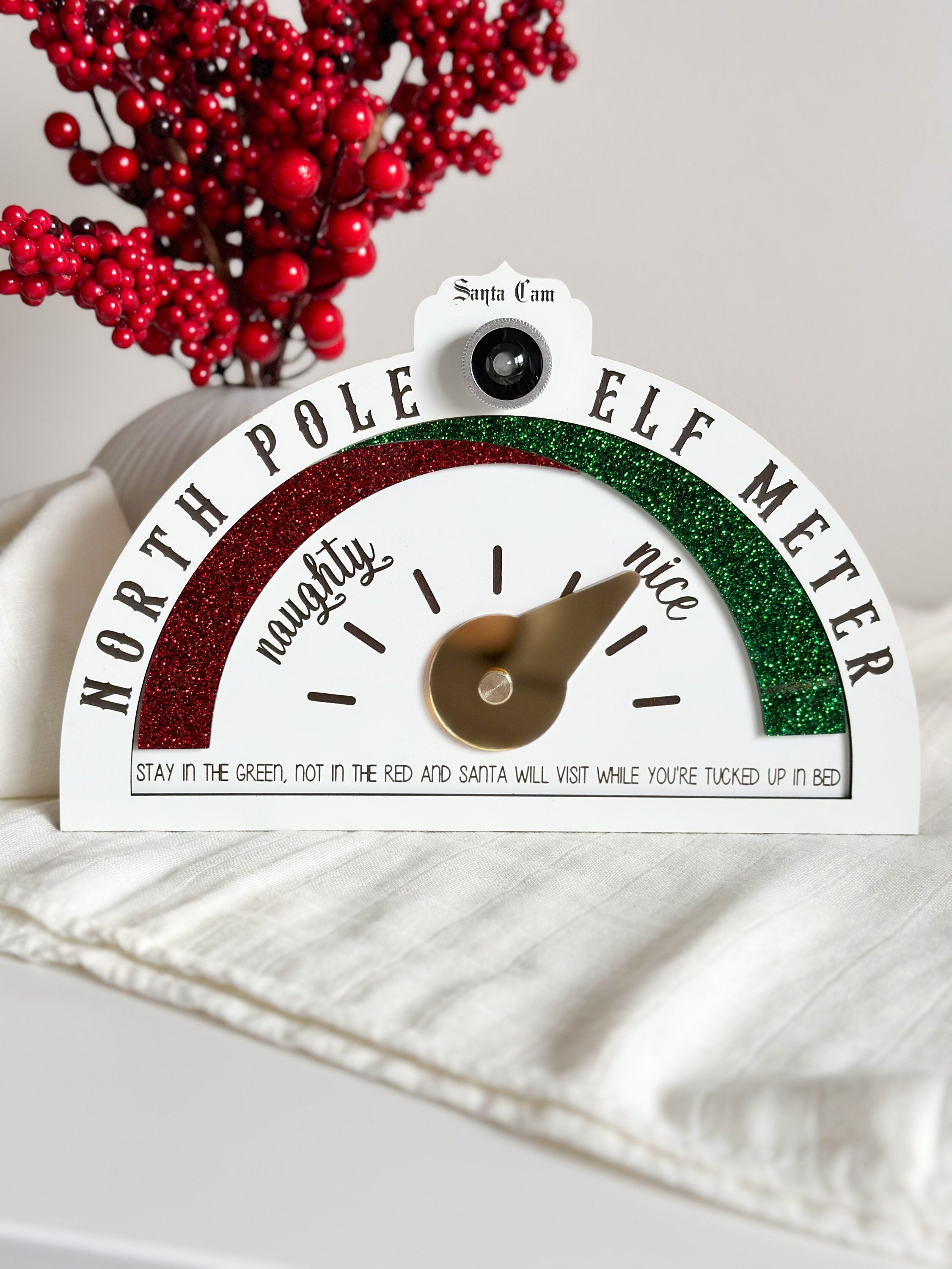 Santa Cam – Deluxe Glitter Acrylic Elf Cam from the North Pole