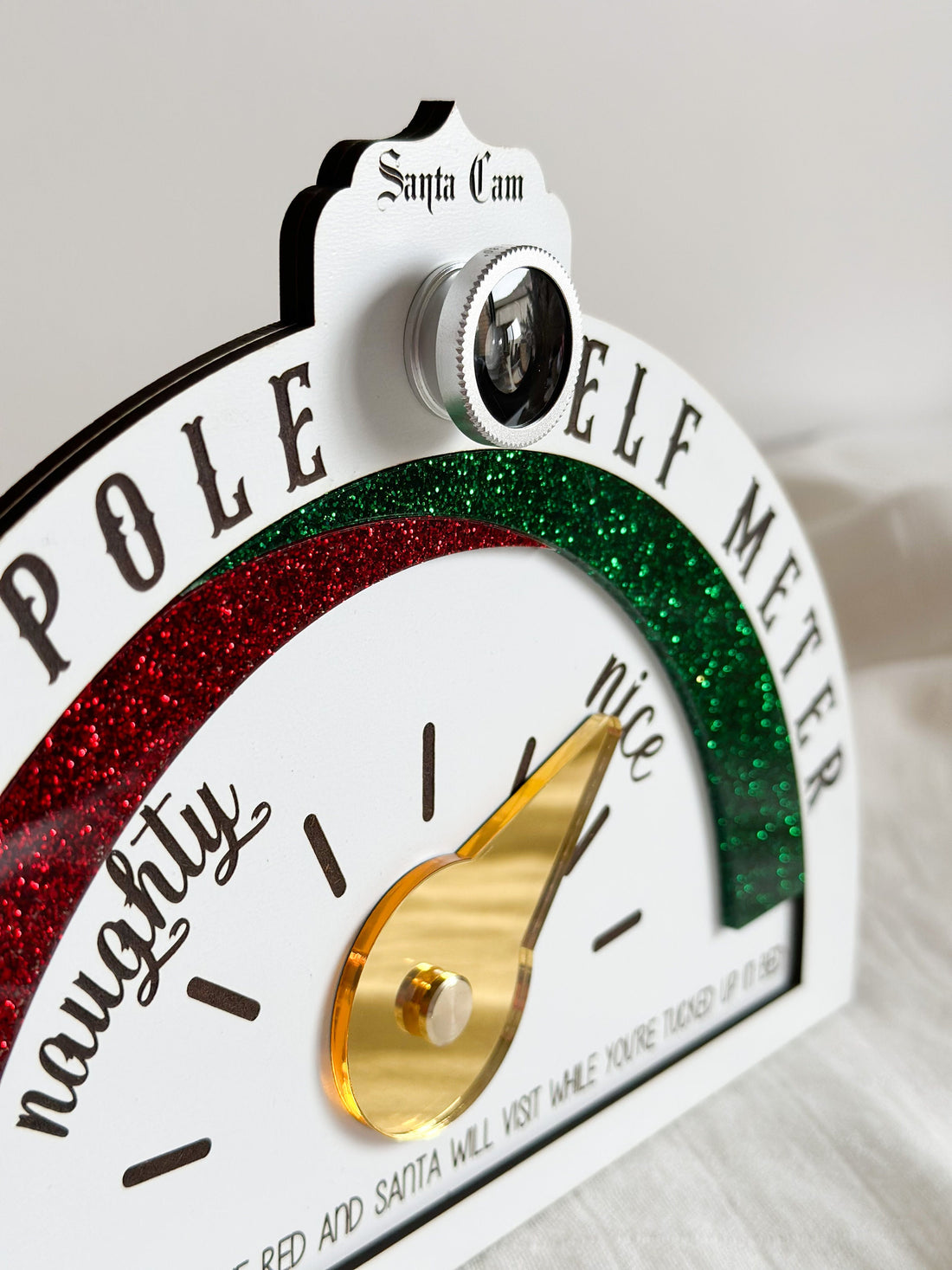 Santa Cam – Deluxe Glitter Acrylic Elf Cam from the North Pole