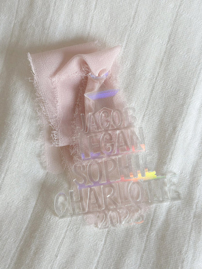 Personalised Family Name Christmas Tree Ornament