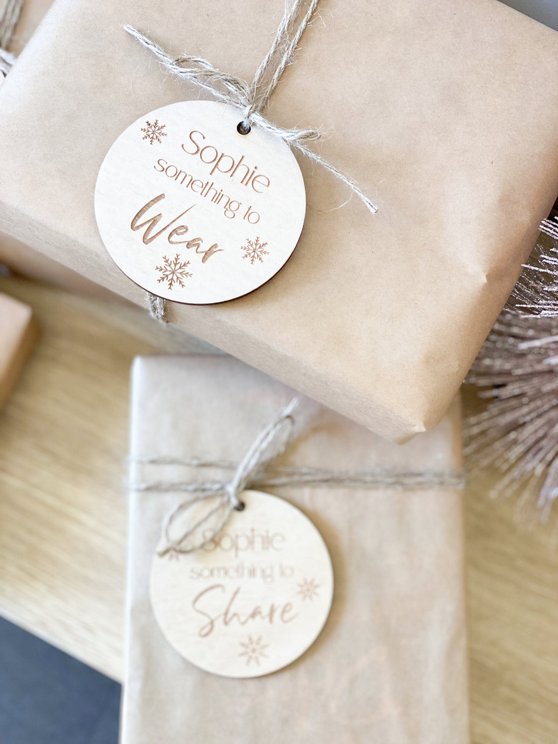 Personalised “Something” Minimalist Gift Tags – Set of 6