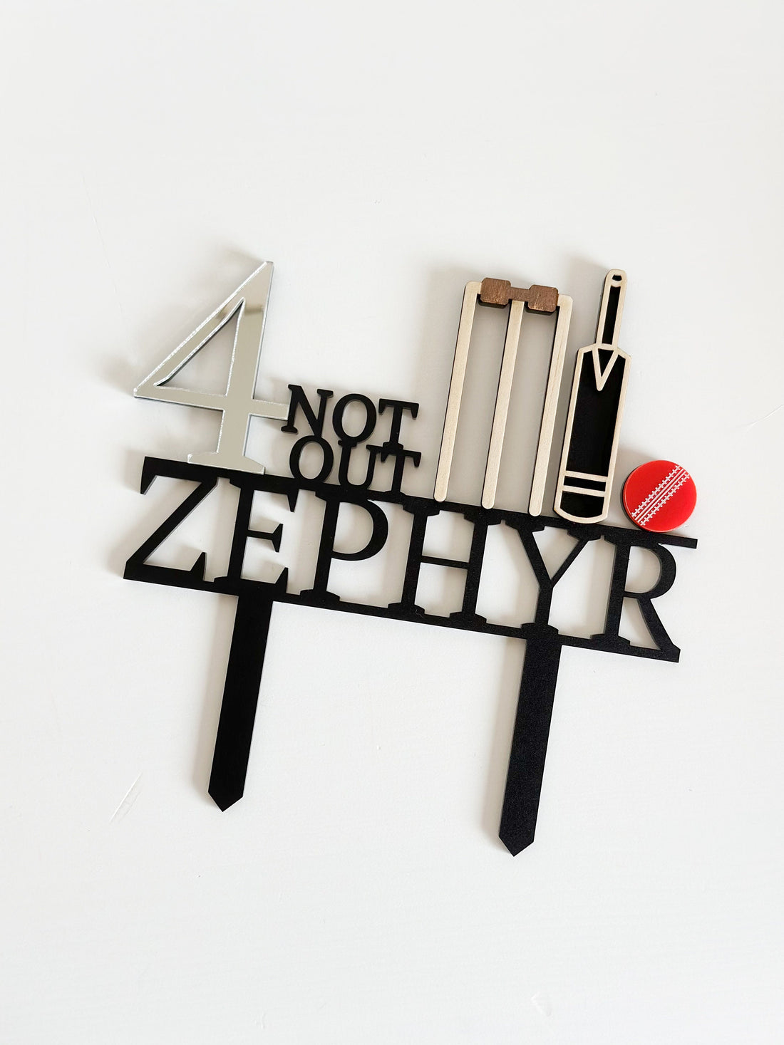 Personalised Cricket Cake Topper