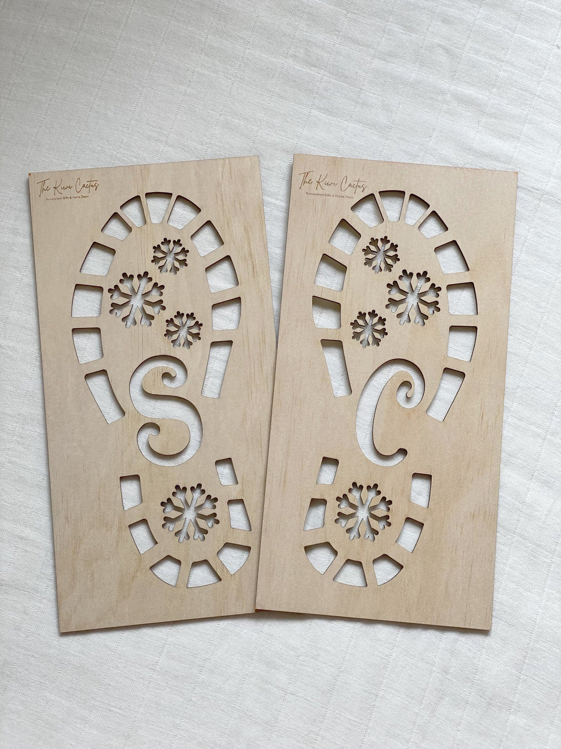 Santa Footprint Stencil