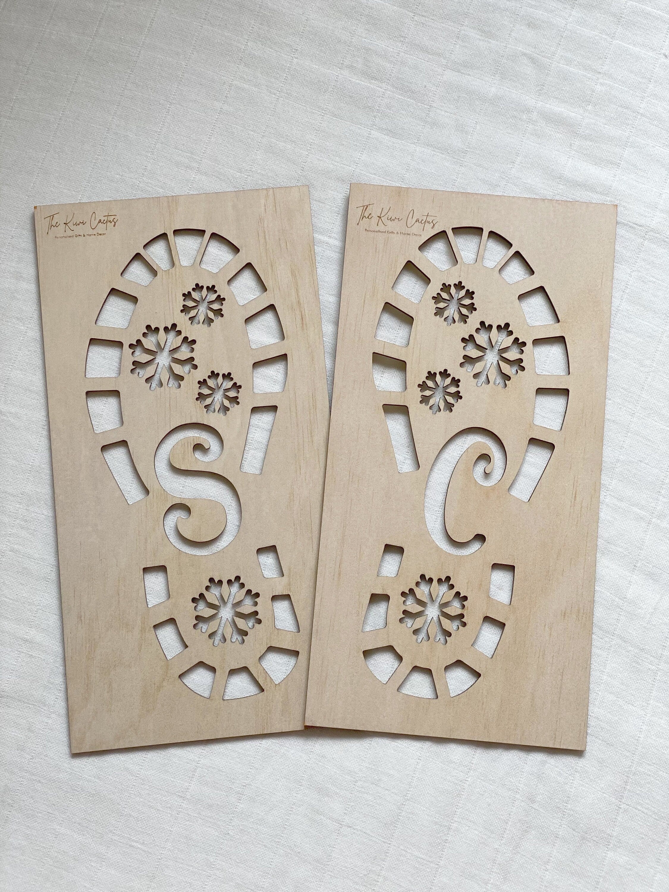 Santa Footprint Stencil