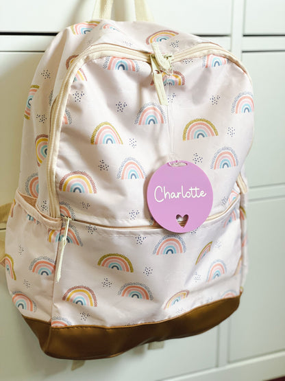 Personalised Heart Bag Tag