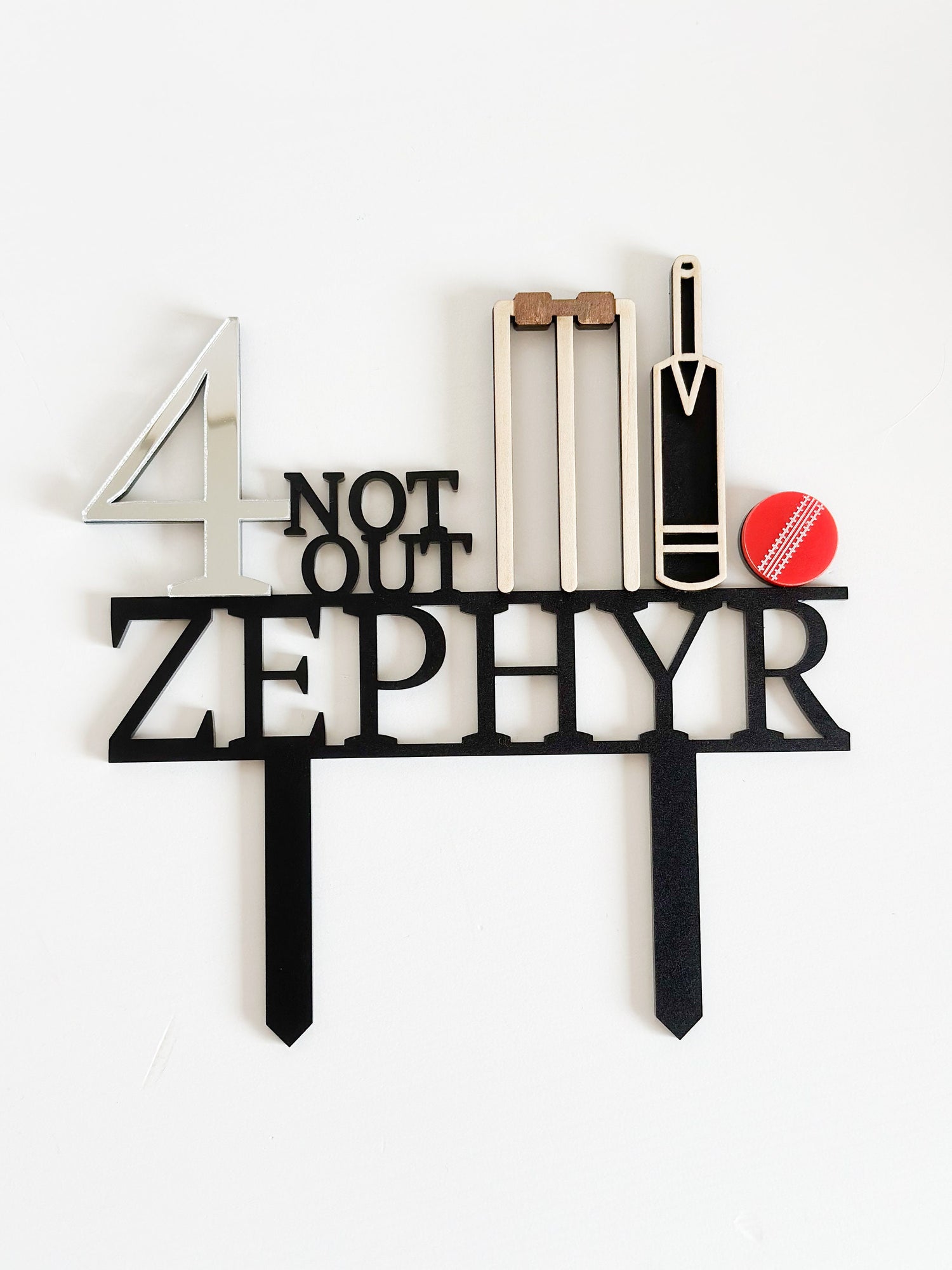 Personalised Cricket Cake Topper