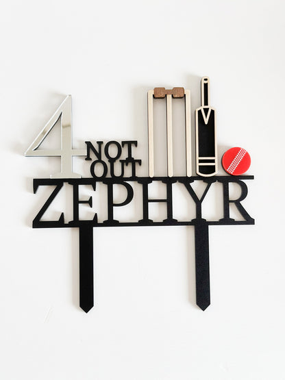Personalised Cricket Cake Topper
