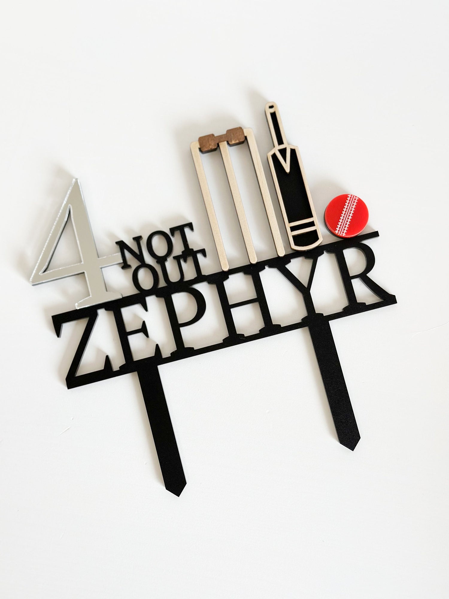 Personalised Cricket Cake Topper