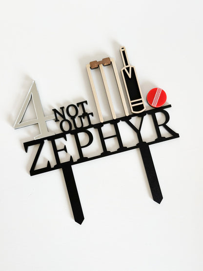 Personalised Cricket Cake Topper