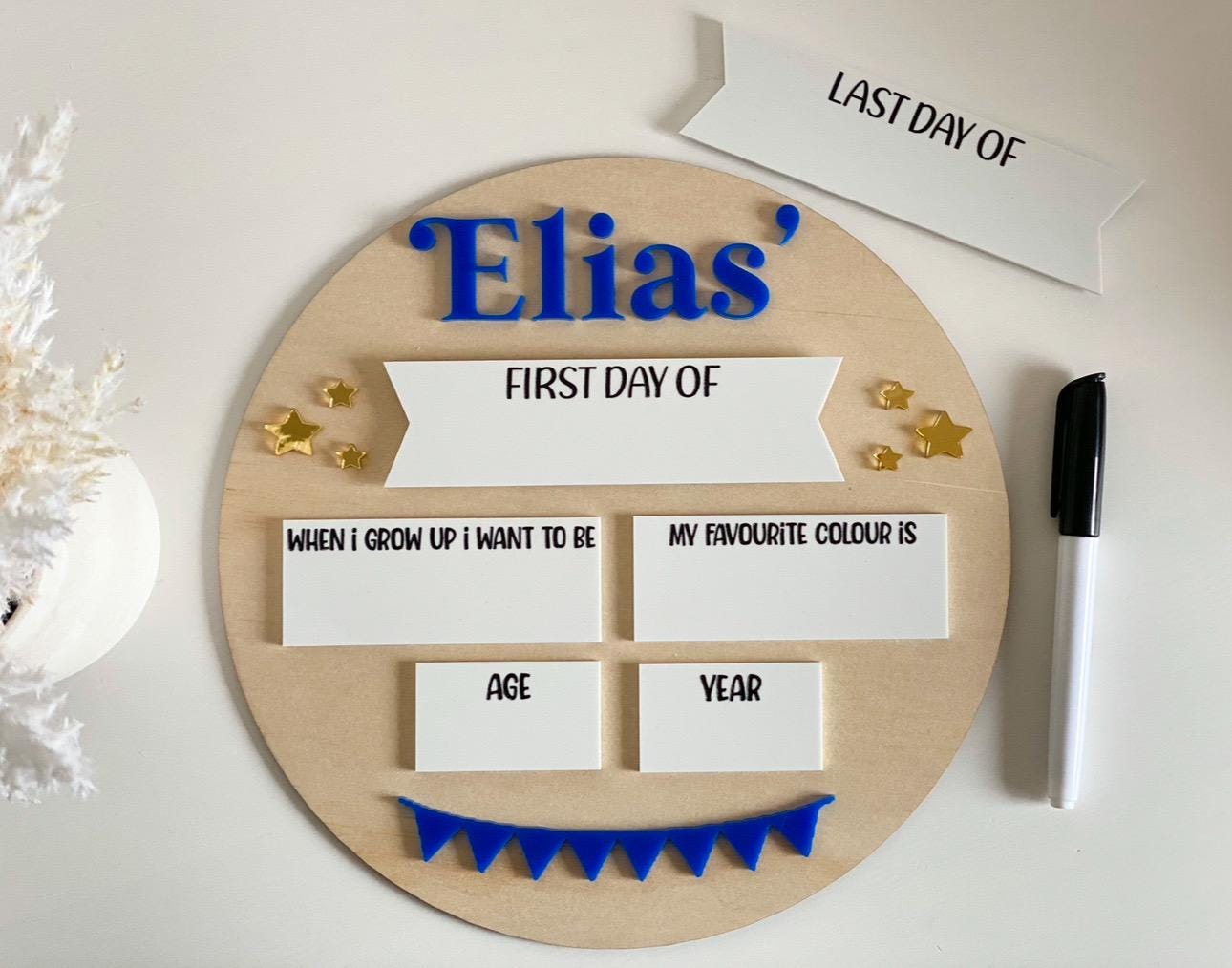 Personalised Round School Board