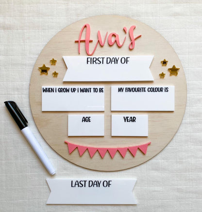 Personalised Round School Board