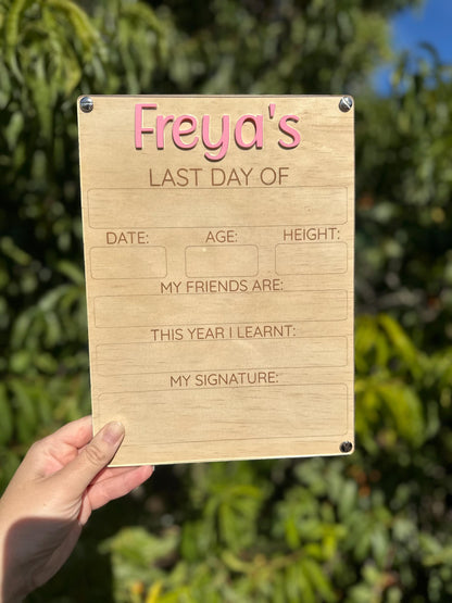 Signature Range Double-Sided Back to School Board