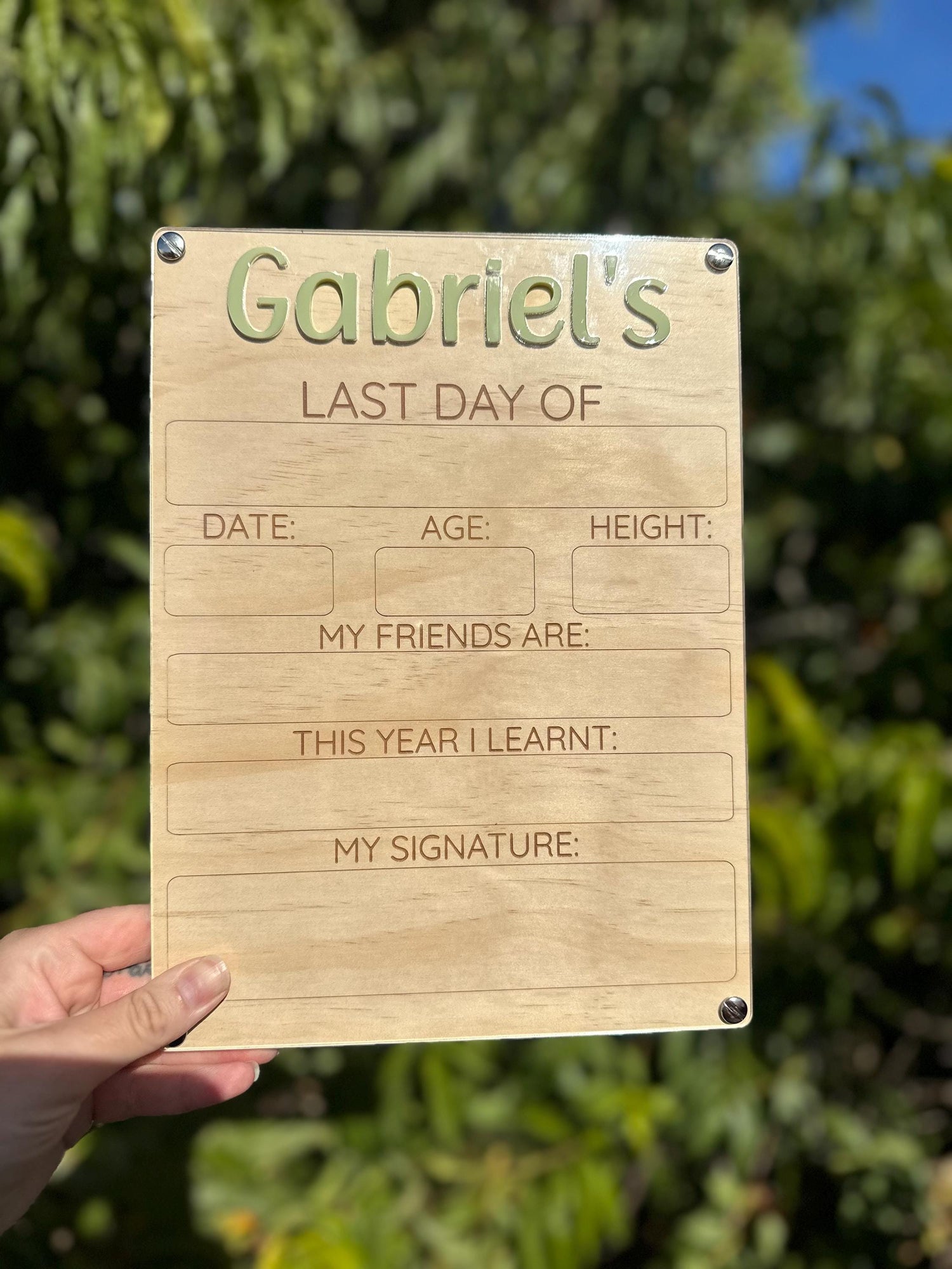 Signature Range Double-Sided Back to School Board