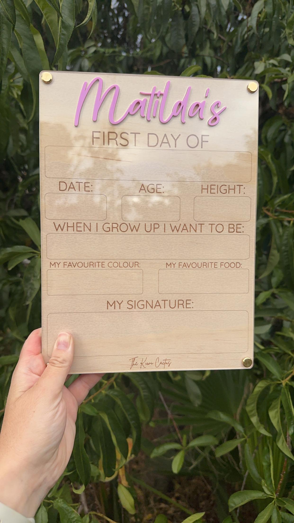Signature Range Double-Sided Back to School Board