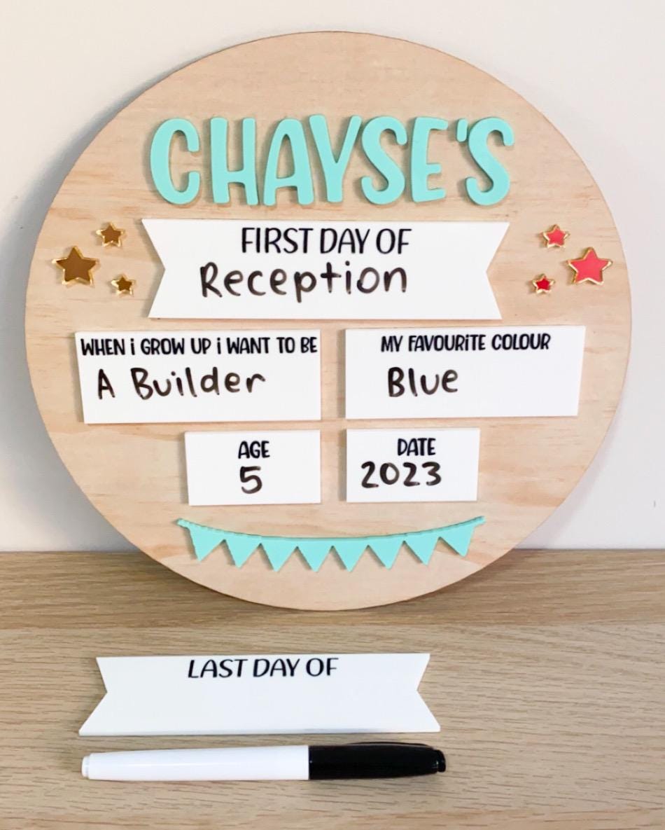 Personalised Round School Board