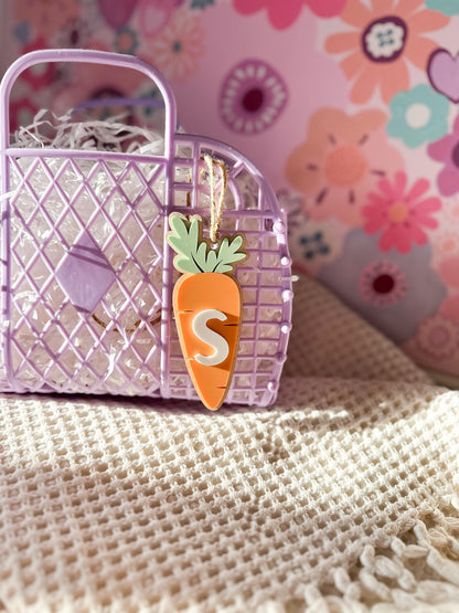Personalised Easter Basket Carrot Tag