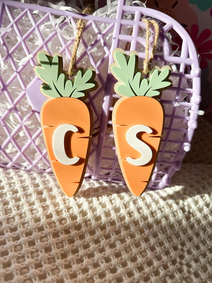 Personalised Easter Basket Carrot Tag