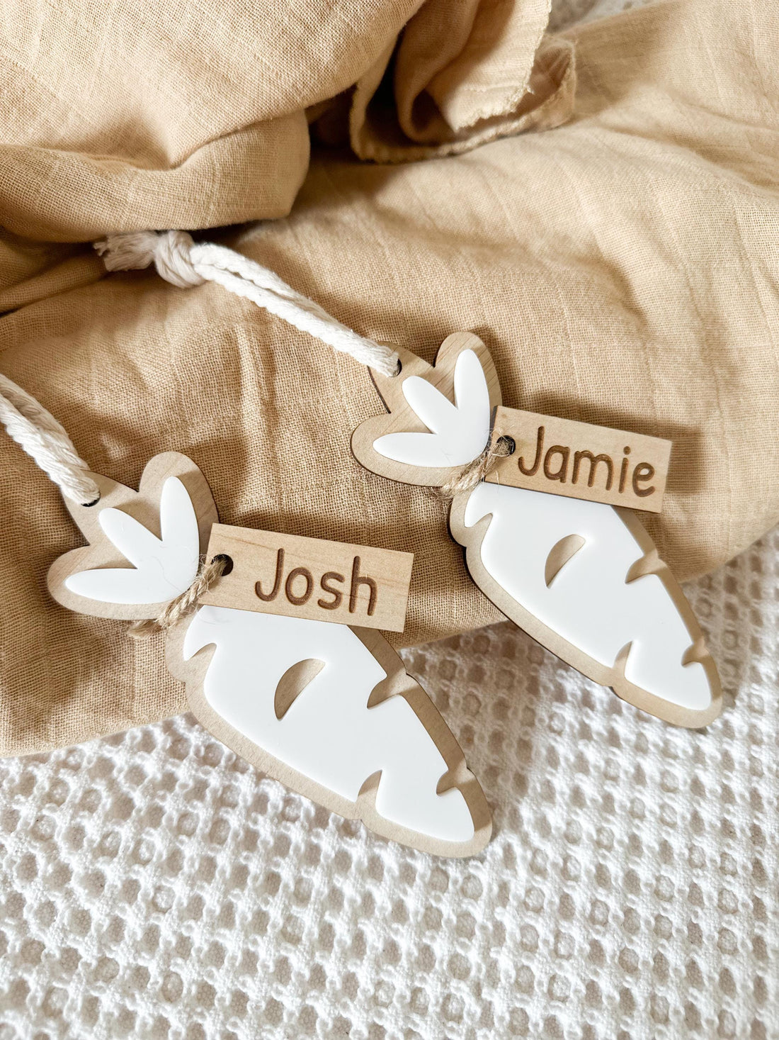 Personalised Easter Basket Carrot Tag