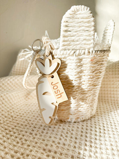 Personalised Easter Basket Carrot Tag
