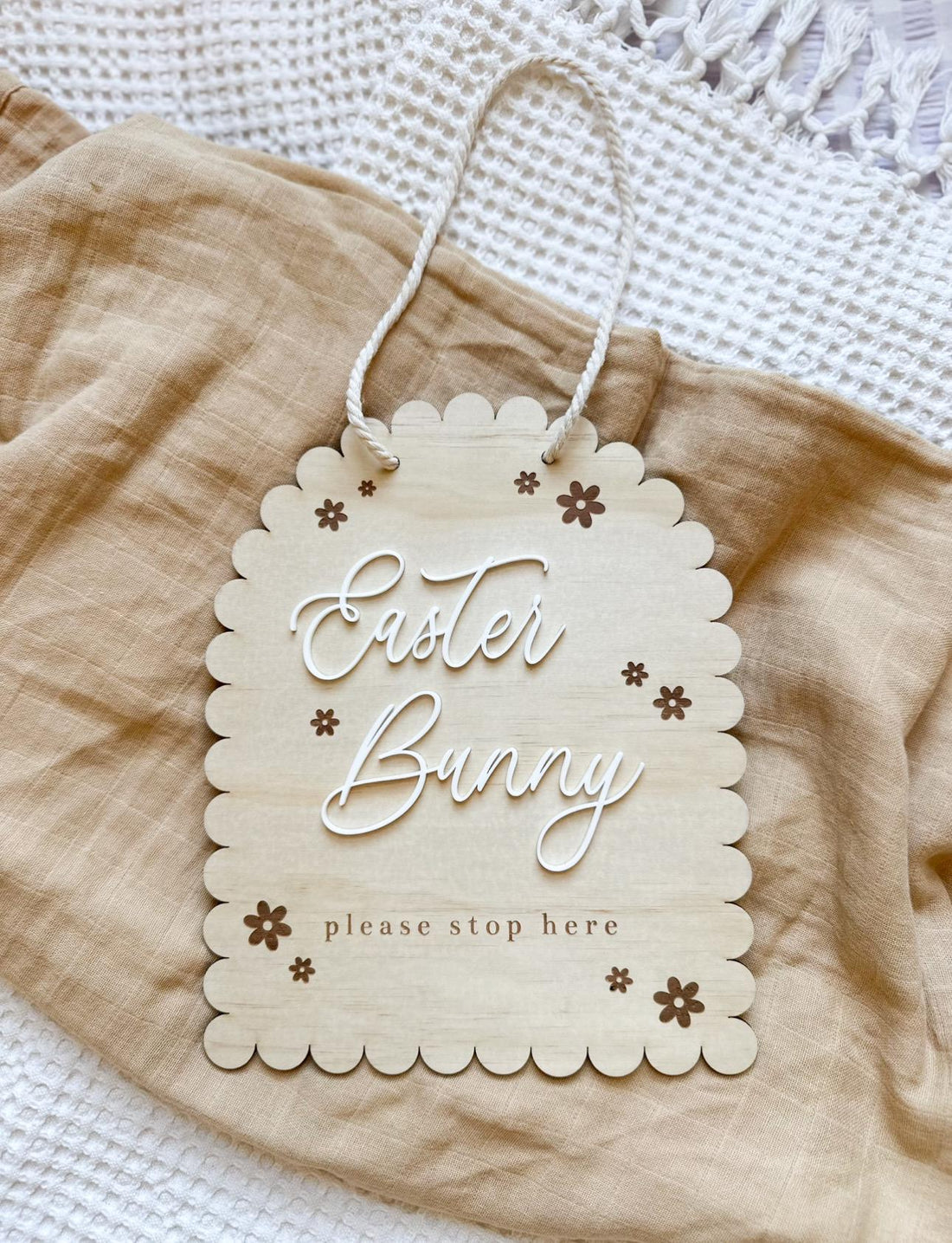 Easter Bunny “Please Stop Here” Sign