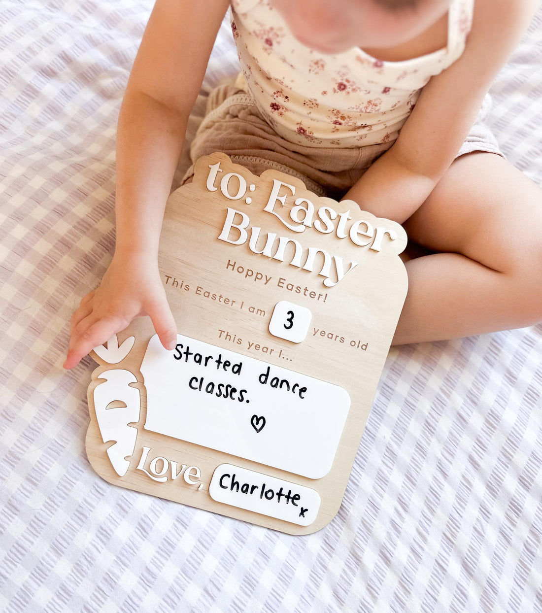 Letter to the Easter Bunny Board