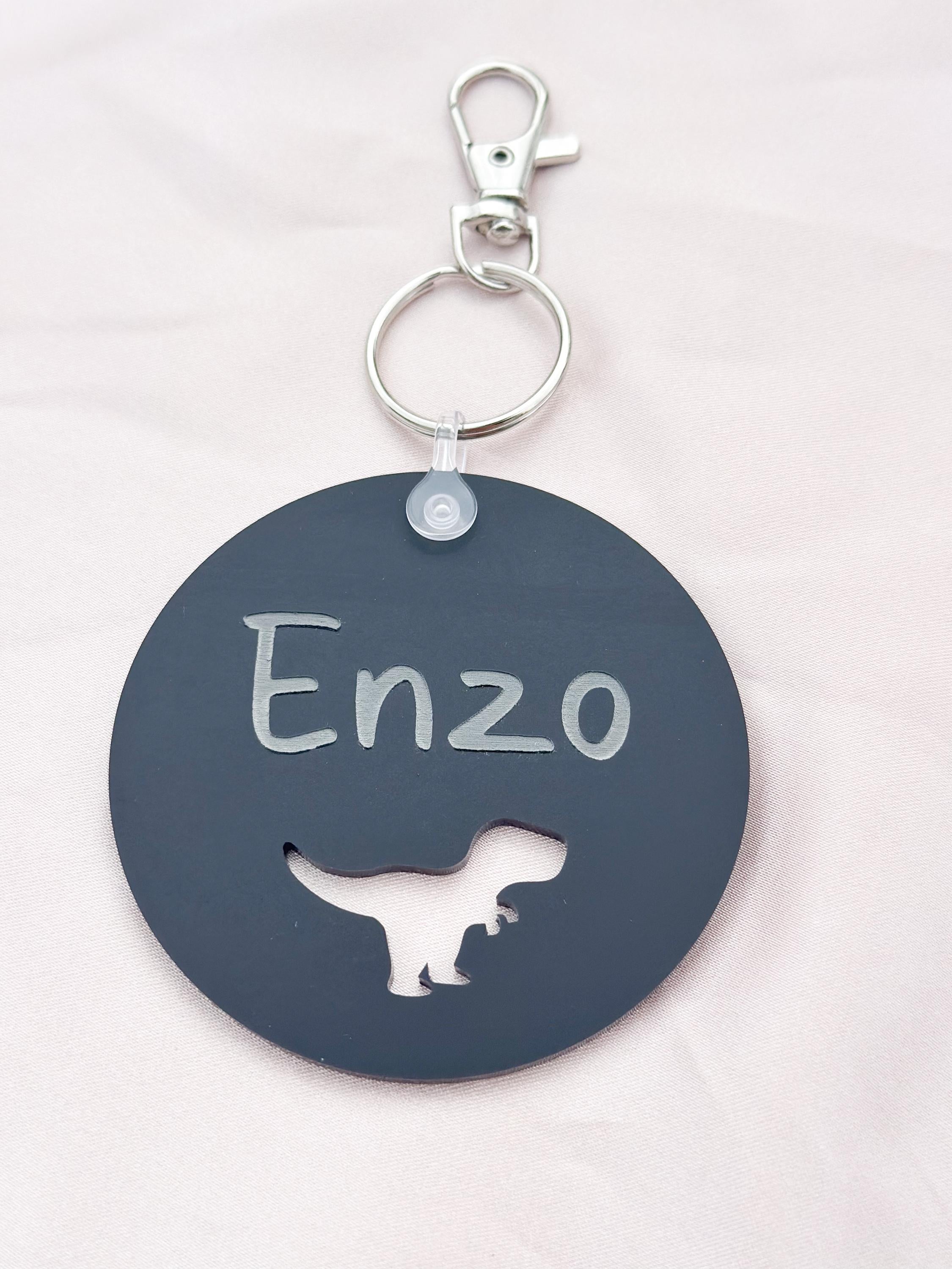 Personalised Dino Bag Tag