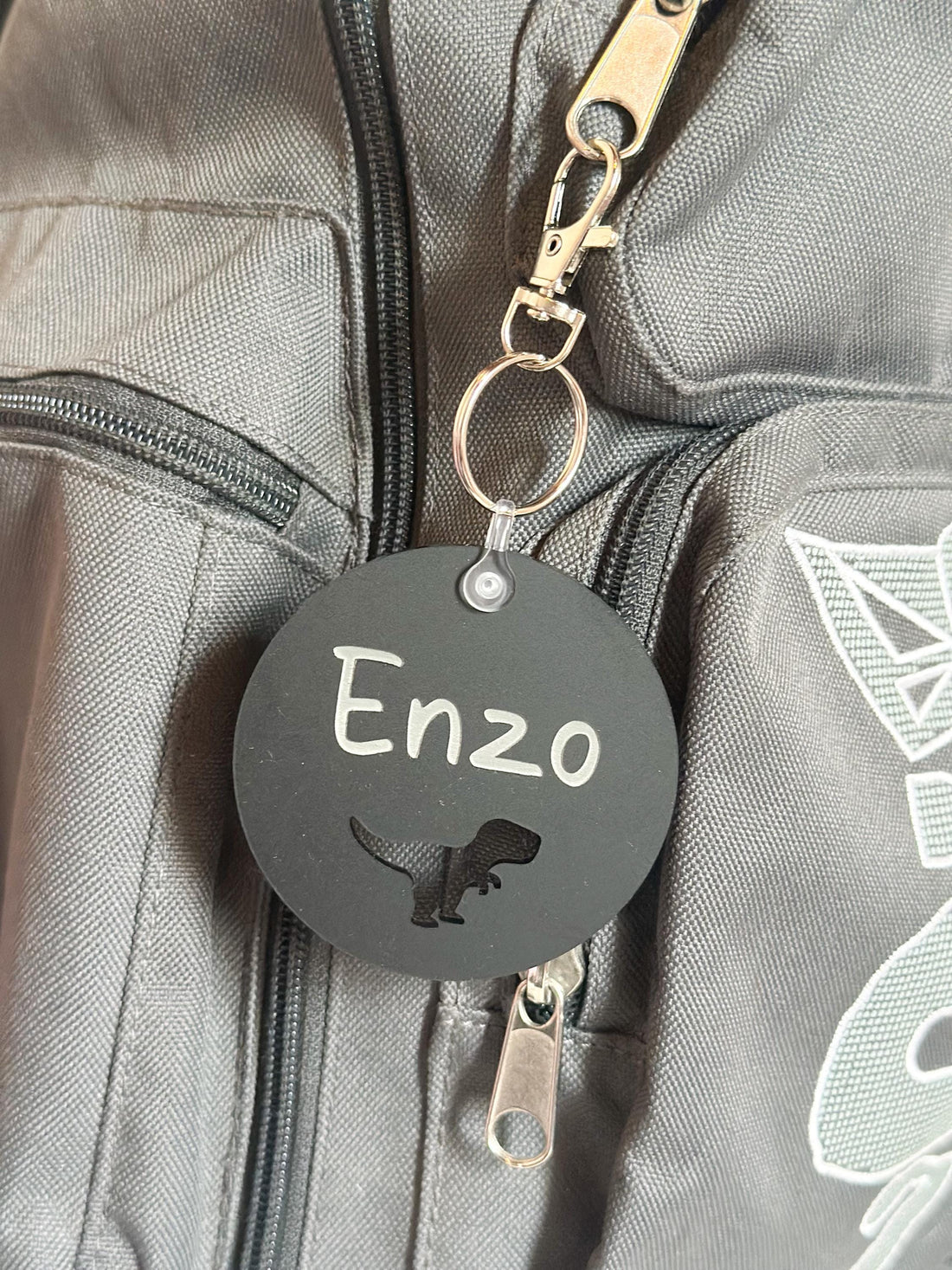 Personalised Dino Bag Tag