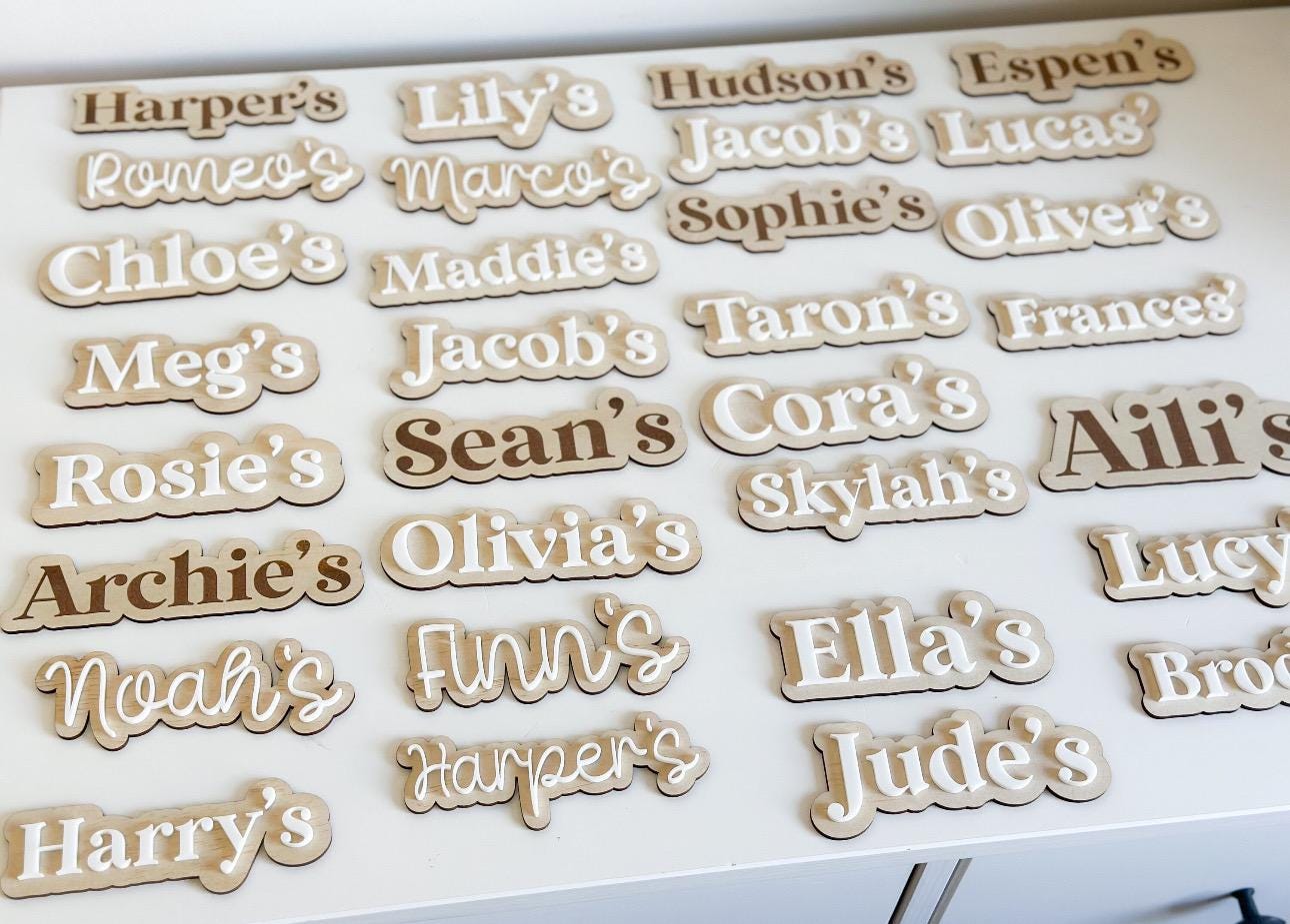 Extra Personalised Names – For Double-Sided School Boards