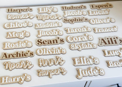 Extra Personalised Names – For Double-Sided School Boards