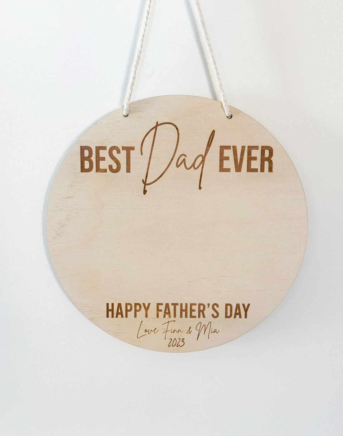 Best Dad Ever Hands Down Handprint Plaque