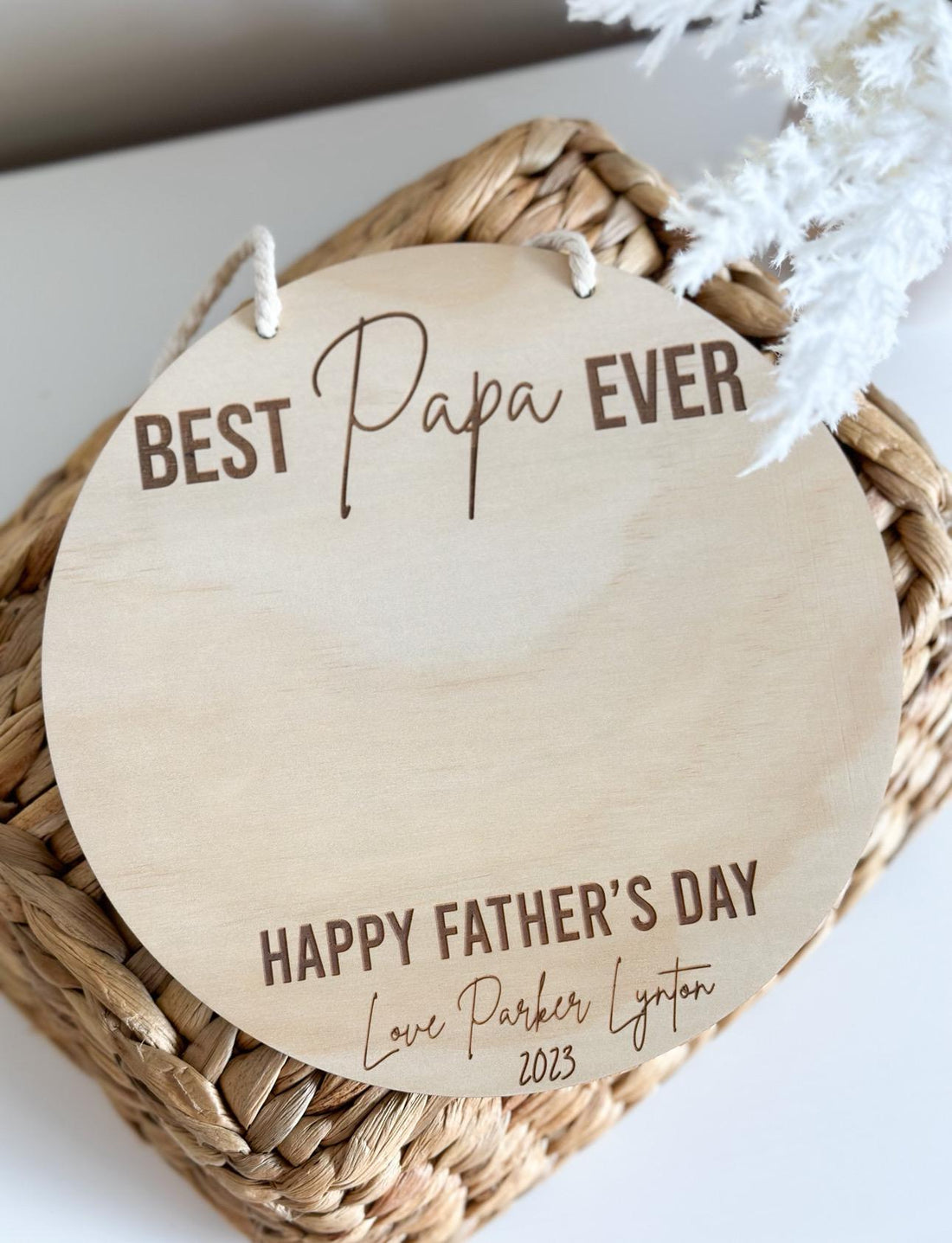 Best Dad Ever Hands Down Handprint Plaque