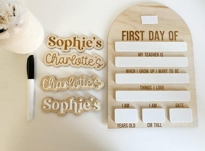 Extra Personalised Names – For Double-Sided School Boards