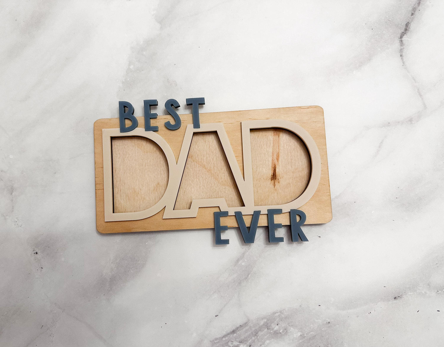 “Best Dad Ever” Magnetic Photo Frame
