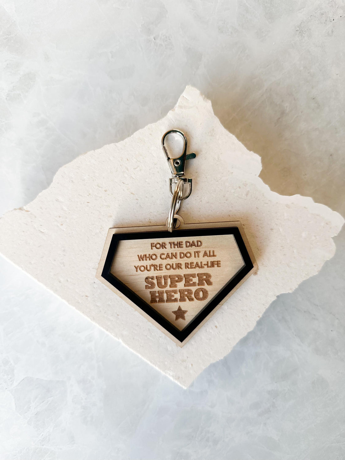 Real-Life Superhero Keyring